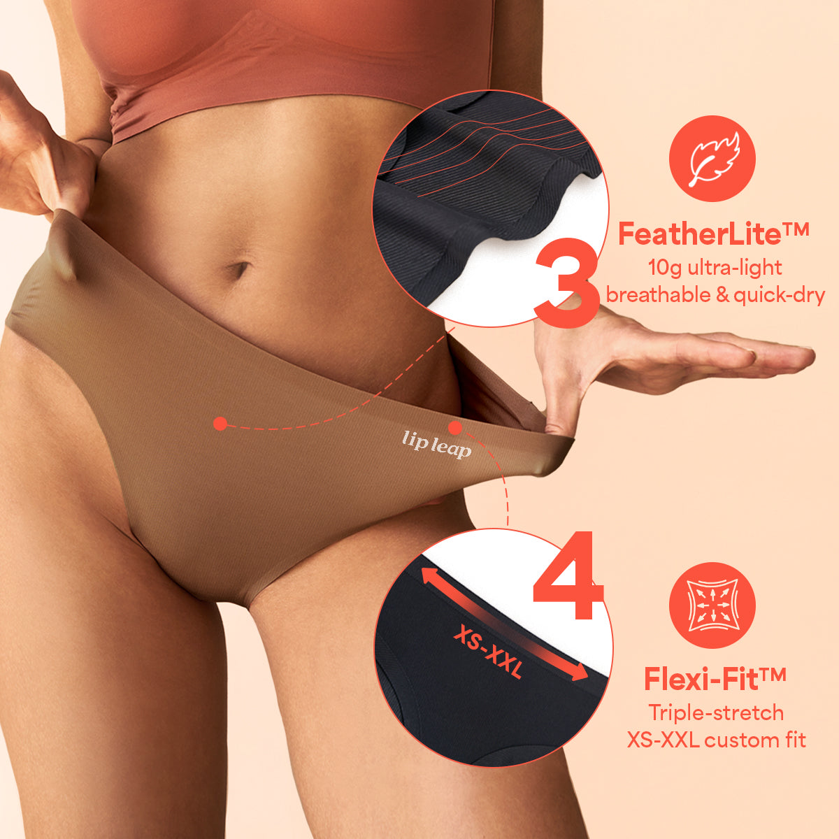 QuickDry Stretch Invisible Thong